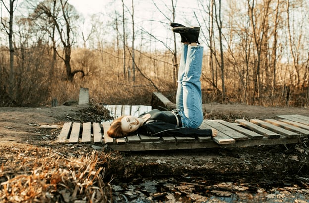 woman enjoying nature after trauma therapy, nature therapy or counseling at Counseling and Nature Therapy Center in Frisco, Texas